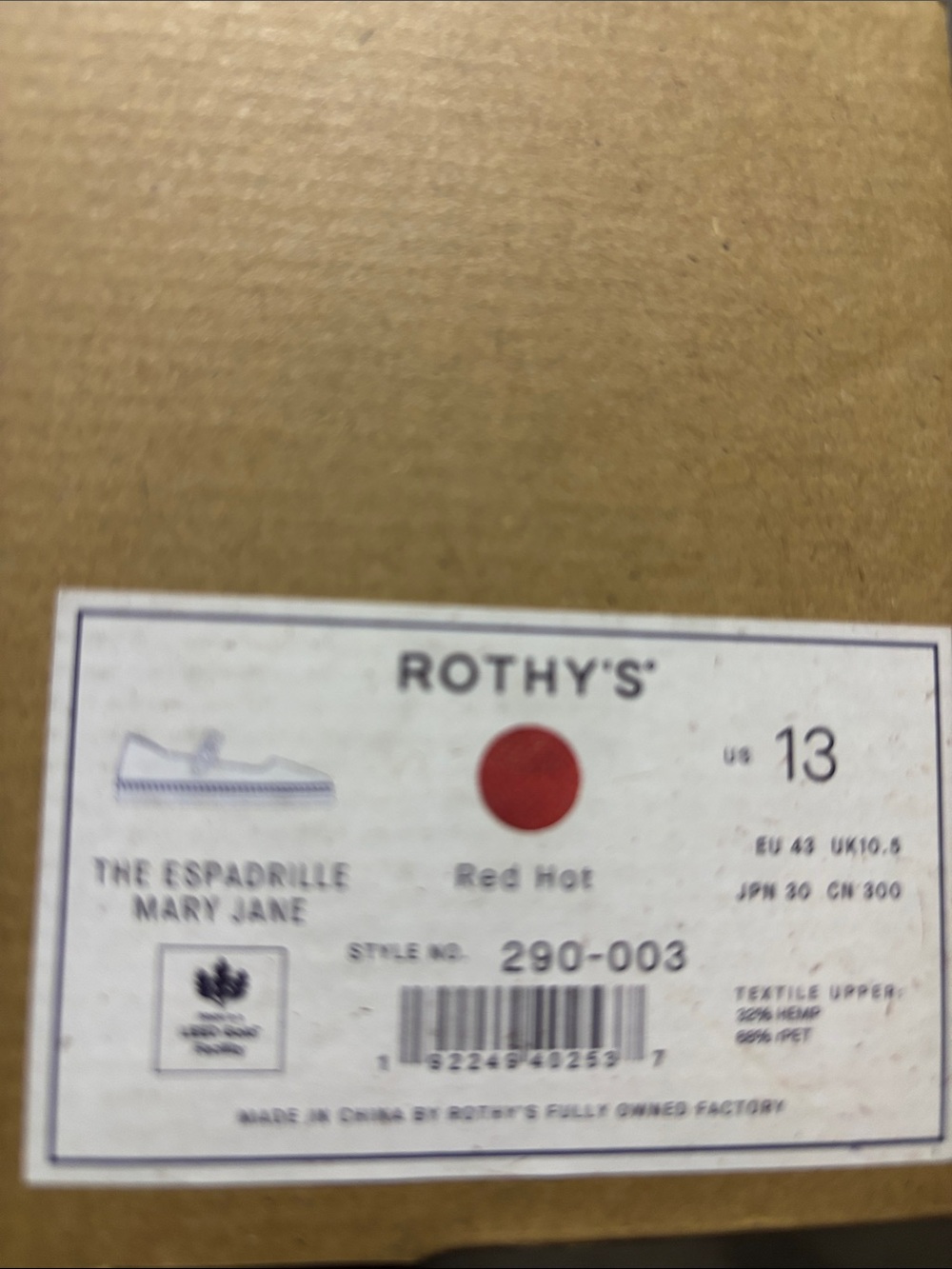 Rothy’s TheEspadrille Mary Jane in Red Hot - Picture 5 of 5